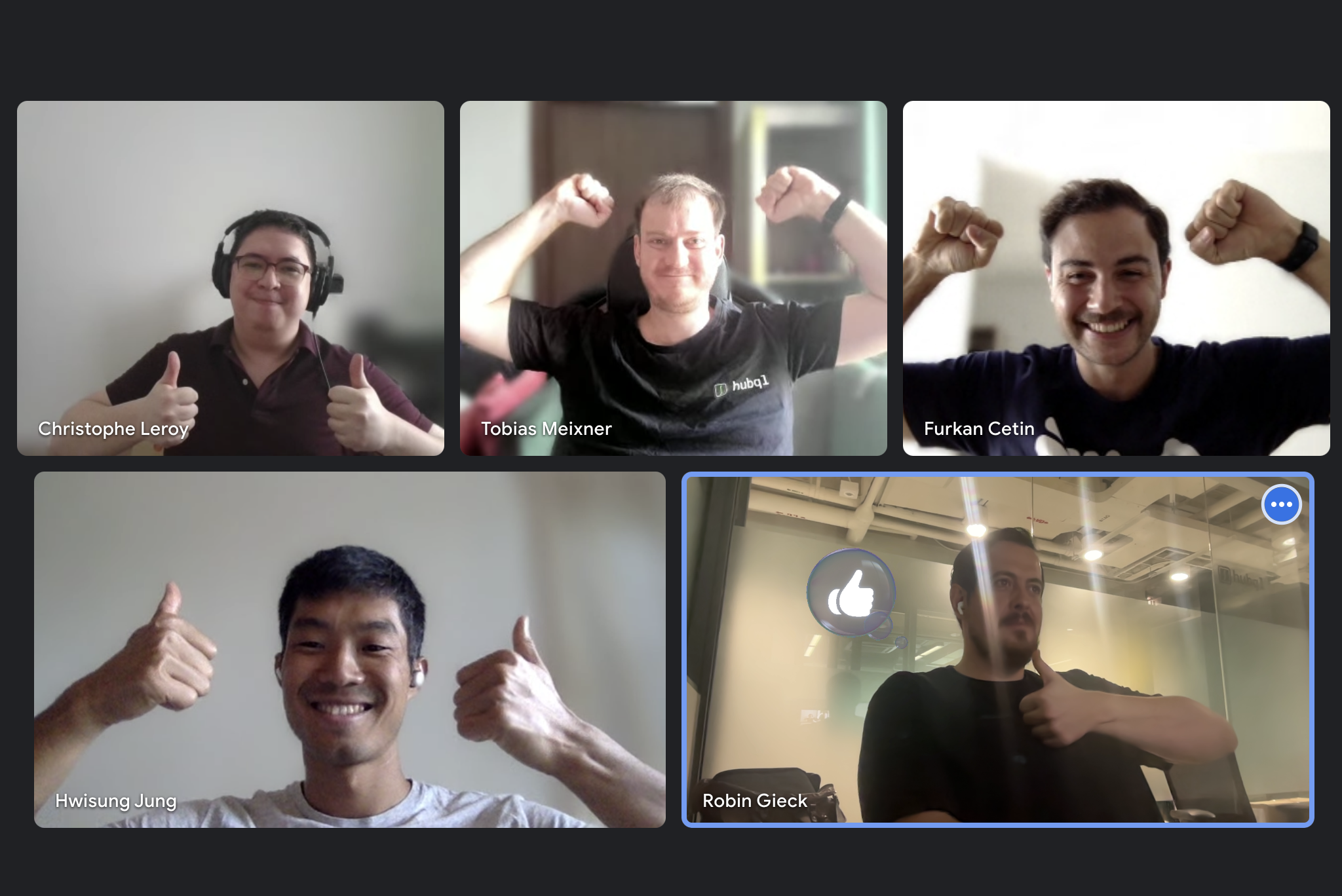 Hubql team member during remote collaboration session